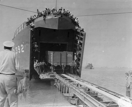 Lot #360 Normandy Invasion Flag from USS LST-392 - Rare 48-Star Naval Ensign Flag from D-Day - Image 10