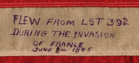 Lot #360 Normandy Invasion Flag from USS LST-392 - Rare 48-Star Naval Ensign Flag from D-Day - Image 3