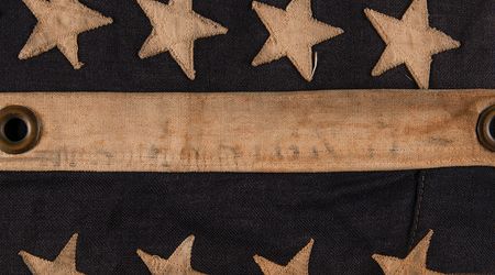 Lot #360 Normandy Invasion Flag from USS LST-392 - Rare 48-Star Naval Ensign Flag from D-Day - Image 7