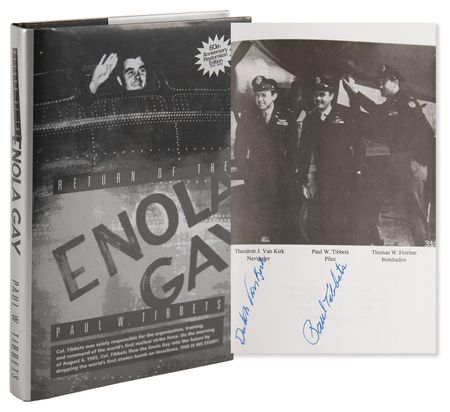 Lot #481 Enola Gay: Paul Tibbets Signed 'Enola Gay' Scale Model and Signed Book - Image 6