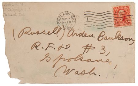 Lot #707 Jack London Autograph Letter Signed (1903) with Rare Handwritten References to The Call of the Wild and His First Published Novel - Image 3