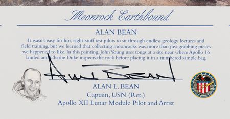 Lot #611 Alan Bean Signed Giclee Print: 'Moonrock Earthbound' (Ltd. Ed. #57/100) - Image 2