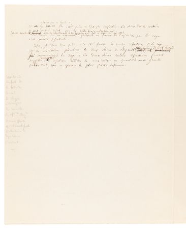 Lot #217 Louis Pasteur Handwritten Manuscript on Rabies Experiments: 