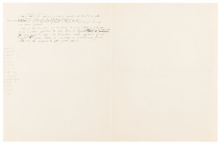 Lot #217 Louis Pasteur Handwritten Manuscript on Rabies Experiments: 
