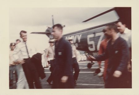 Lot #625 Gemini 3 (5) Candid Recovery Photographs and Recovery Cover - Image 6