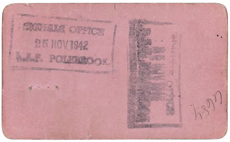 Lot #480 Enola Gay: Paul Tibbets Signed World War II-Dated MacDill Field ID Card - Image 2