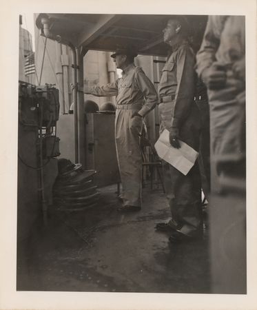 Lot #400 Douglas MacArthur Signed Photograph - Pictured Aboard the USS Cleveland in Borneo (1945) - Image 6