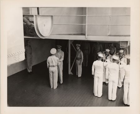 Lot #400 Douglas MacArthur Signed Photograph - Pictured Aboard the USS Cleveland in Borneo (1945) - Image 7