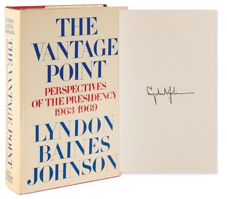 Lot #88 Lyndon B. Johnson Signed Book - The Vantage Point - Image 1