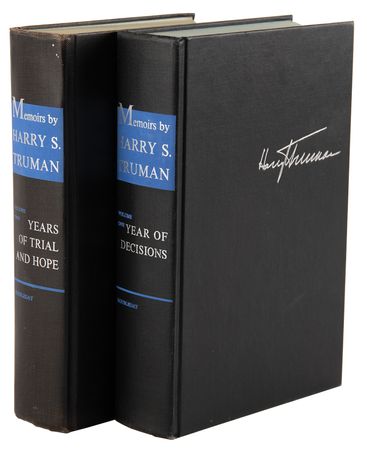Lot #550 Harry S. Truman Signed Book - Memoirs - Image 3