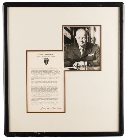 Lot #60 Dwight D. Eisenhower Signed 'D-Day' Order from 'Crusade in Europe' - Image 1