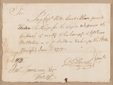 Lot #267 Oliver Ellsworth Revolutionary War-Dated Autograph Document Signed - Image 2