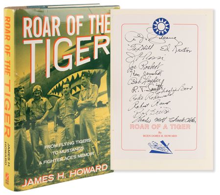 Lot #487 Flying Tigers (14) Signed Book - Roar of the Tiger - Image 1