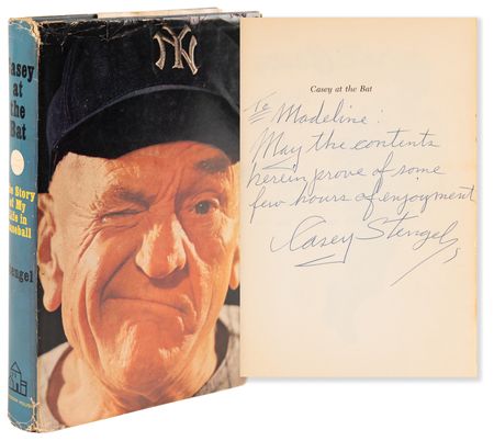Lot #966 Casey Stengel Signed Book - Casey at the Bat: The Story of My Life in Baseball - Image 1