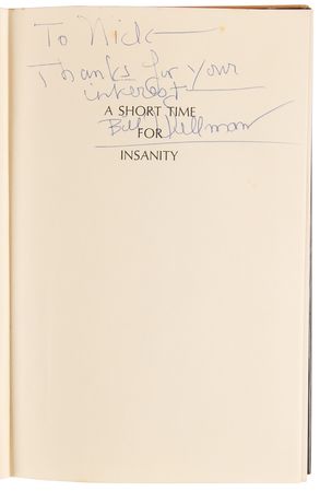 Lot #927 William Wellman Signed Book - A Short Time for Insanity - Image 4