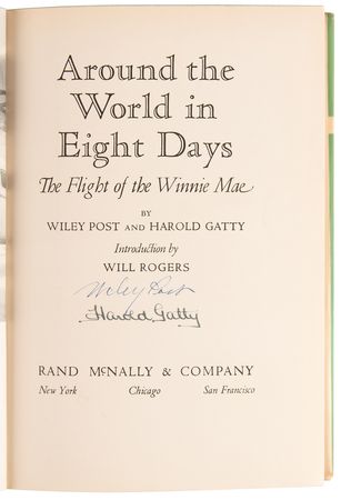 Lot #583 Wiley Post and Harold Gatty Signed Book - Around the World in 8 Days - Image 4