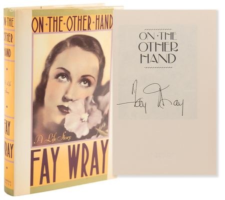 Lot #933 Fay Wray Signed Book - On the Other Hand - Image 1