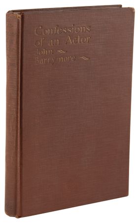 Lot #802 John Barrymore signed Book - Confessions of an Actor - Image 3