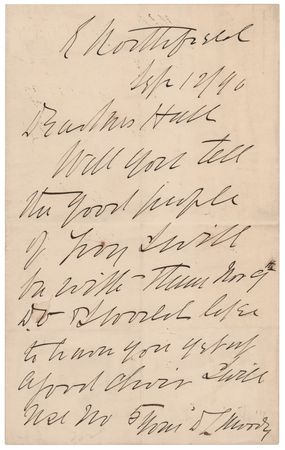 Lot #306 Dwight L. Moody Autograph Letter Signed