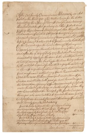 Lot #344 Robert Walpole and Henry Pelham Document Signed - Image 1