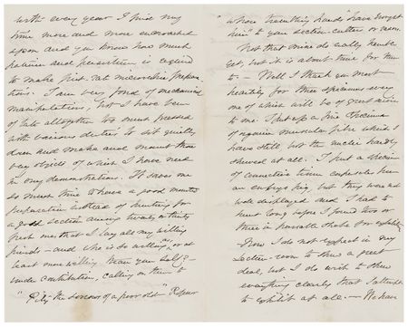 Lot #729 Oliver Wendell Holmes, Sr. Autograph Letter Signed on 