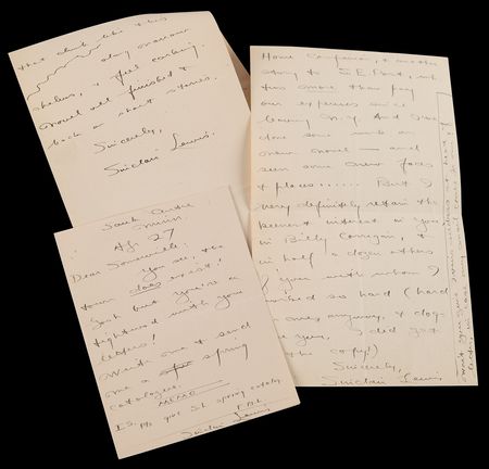 Lot #736 Sinclair Lewis (3) Autograph Letters Signed - Image 1