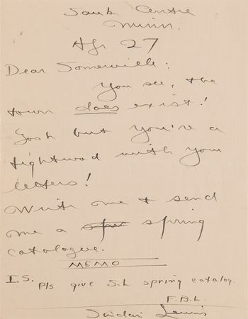 Lot #736 Sinclair Lewis (3) Autograph Letters Signed - Image 2
