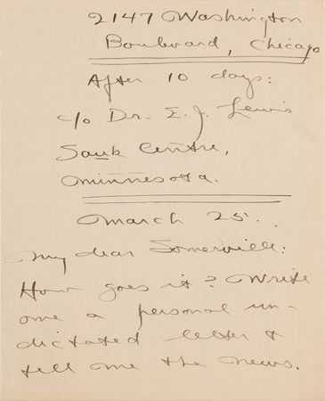 Lot #736 Sinclair Lewis (3) Autograph Letters Signed - Image 3