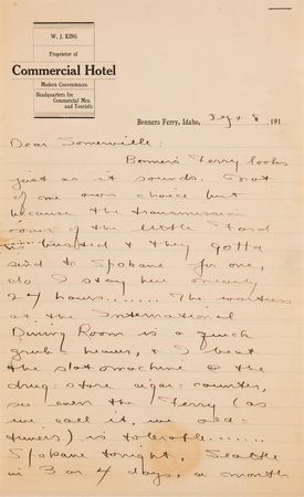 Lot #736 Sinclair Lewis (3) Autograph Letters Signed - Image 6