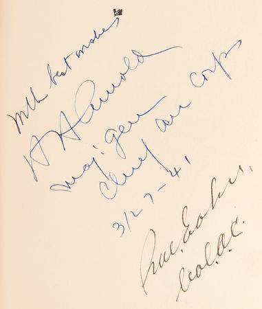 Lot #441 Hap Arnold and Ira Eaker Signed Book - Winged Warfare - Image 2