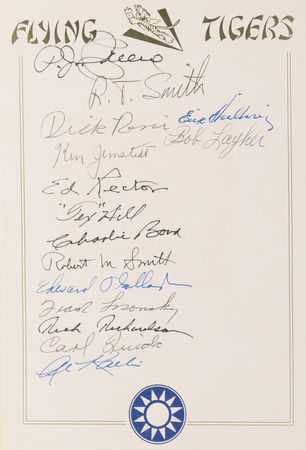 Lot #488 Flying Tigers (15) Signed Book - Chennault's Flying Tigers: 1941–1945 - Image 2