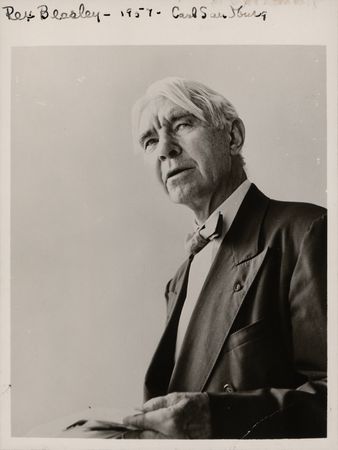 Lot #901 Carl Sandburg Signed Photograph - Image 1
