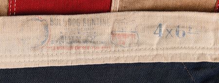 Lot #437 American Flag (48 Star) by Bull Dog Bunting and WWII Home Front Banner (ca. 1941-1945) - Image 5