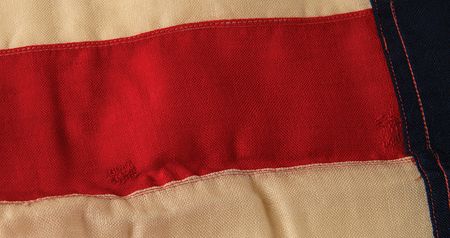 Lot #438 American Flag (48 Star, ca. 1920) and U. S. Army Campaign Streamers (10, ca. 1921) - Image 6