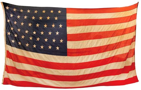 Lot #436 Spanish-American War-era American Flag (45 Star, ca. 1896-1908) - 172˝ x 90˝ - Image 1