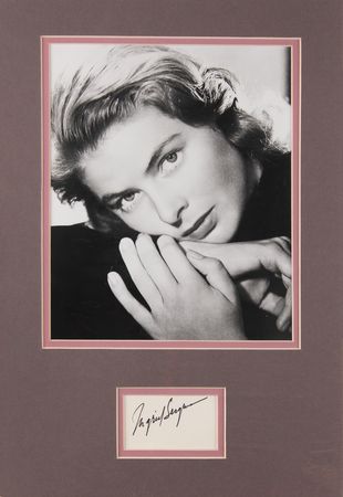 Lot #806 Ingrid Bergman Signature - Image 1
