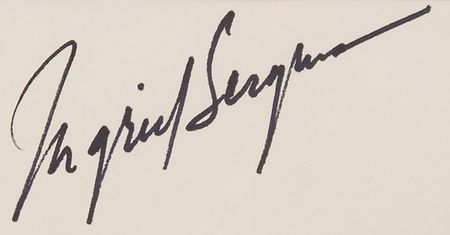 Lot #806 Ingrid Bergman Signature - Image 2