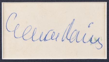 Lot #895 Claude Rains Signature - Image 2
