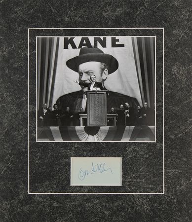 Lot #926 Orson Welles Signature - Image 1