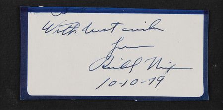 Lot #345 Watergate (9) Signatures with Nixon, Woodward, and Bernstein - Image 2