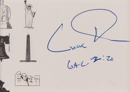 Lot #345 Watergate (9) Signatures with Nixon, Woodward, and Bernstein - Image 3