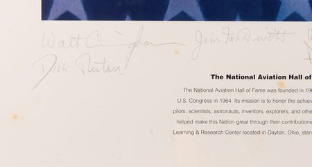 Lot #601 Apollo Astronauts (10) Multi-Signed Print - 'The Spirit of Flight' (Ltd. Ed. #24/80) - From the Personal Collection of Gene Cernan - Image 2