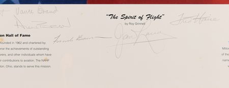 Lot #601 Apollo Astronauts (10) Multi-Signed Print - 'The Spirit of Flight' (Ltd. Ed. #24/80) - From the Personal Collection of Gene Cernan - Image 3