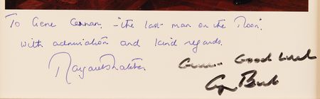 Lot #43 George Bush and Margaret Thatcher Signed Photograph - From the Personal Collection of Gene Cernan - Image 3