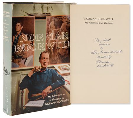 Lot #681 Norman Rockwell Signed Book - My Adventures as an Illustrator - Image 1