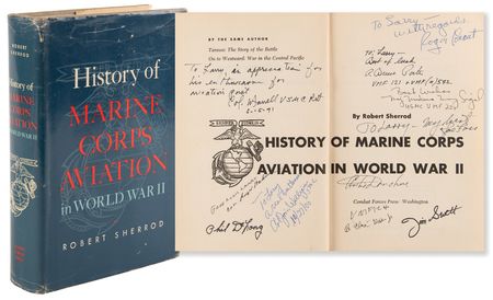 Lot #514 Marine Corps Aviators (11) Signed Book - Image 1