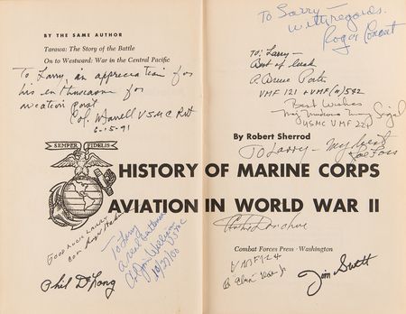 Lot #514 Marine Corps Aviators (11) Signed Book - Image 2
