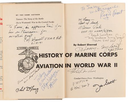 Lot #514 Marine Corps Aviators (11) Signed Book - Image 4