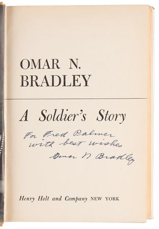 Lot #458 Omar Bradley Signed Book - Bradley: A Soldier's Story - Image 4