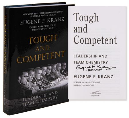Lot #632 Gene Kranz Signed Book - Tough and Competent - Image 1